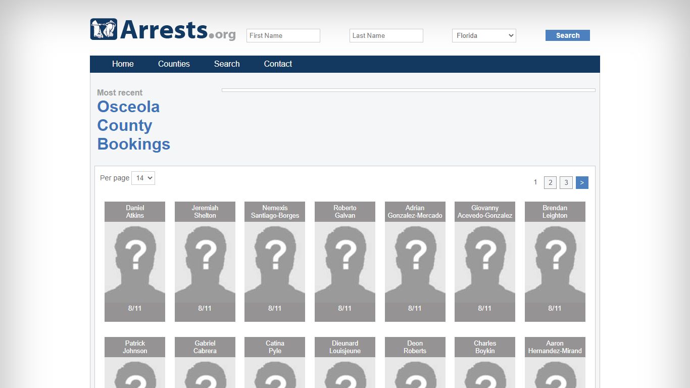 Osceola County Arrests and Inmate Search